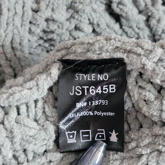 POL Cardigan Sweater Womens Small Sage Green Chunky Cozy Knit Shawl Collar - Picture 12 of 13